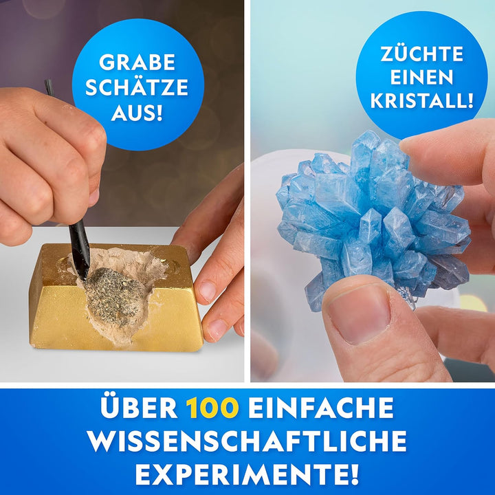 NATIONAL GEOGRAPHIC Mega Science Serie – Earth Science Kit mit über 100 Experimenten für Kinder, Kri