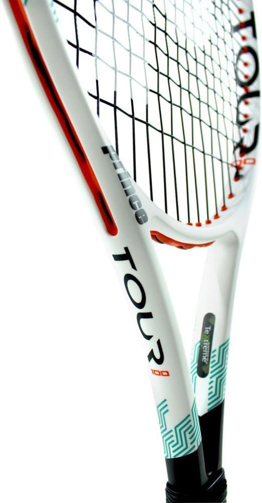 Prince Tour 100 (310G) unbesaitet 310g Tennisschläger Turnierschläger Weiss - Mehrfarbig 4, 4