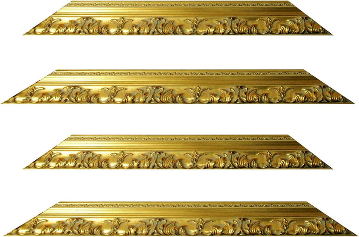 Neumann Bilderrahmen Barockrahmen Gold fein verziert 979 ORO, 50x70 cm Zuschnitt 50x70 cm Zuschnitt
