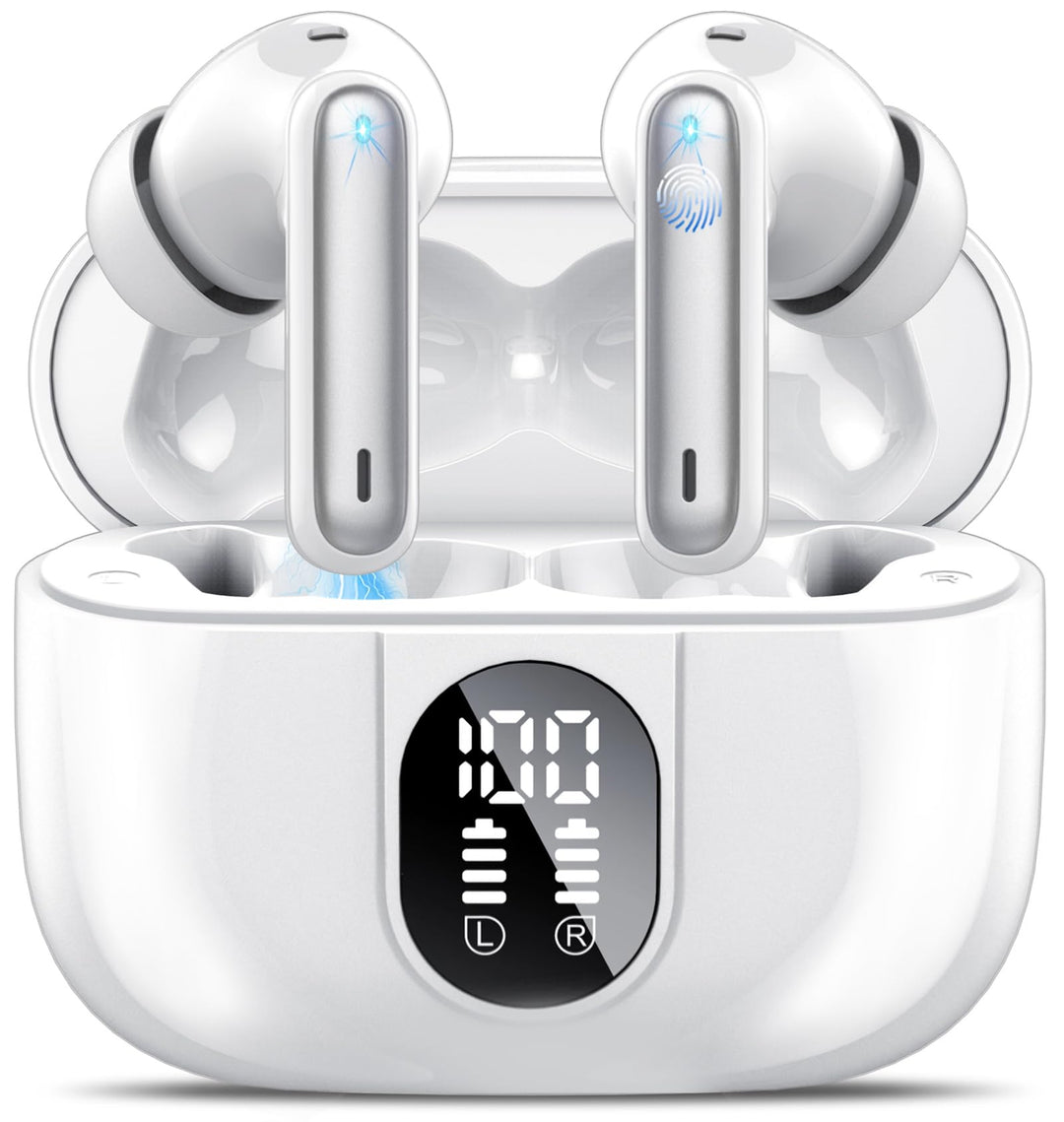 Bluetooth Kopfhörer, Kopfhörer Kabellos Bluetooth 5.3, In Ear Kopfhörer mit 4 Mic, 2026 Neue ENC Noi