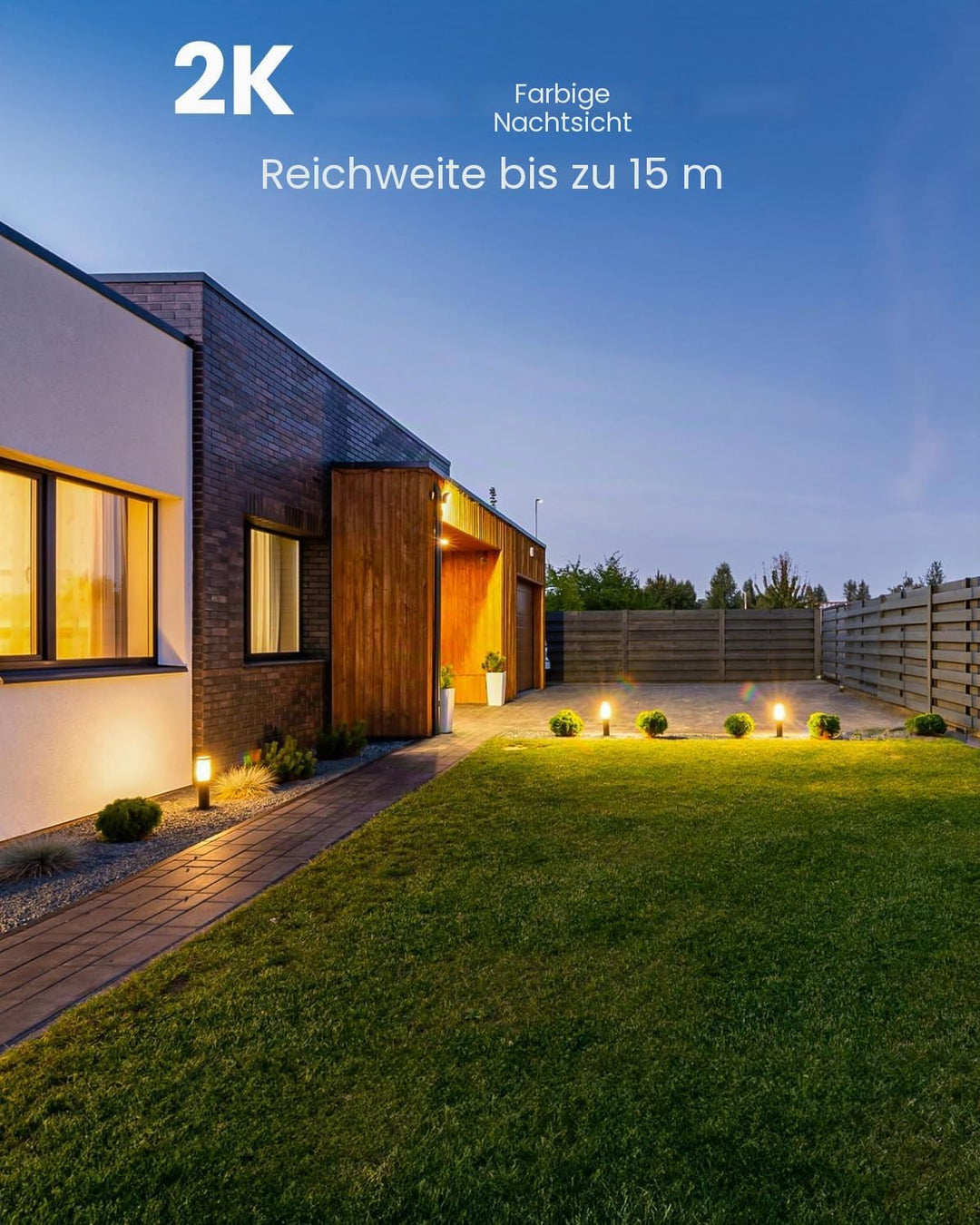 ieGeek 2K Überwachungskamera Aussen, PTZ Outdoor WLAN IP Kamera überwachung aussen, WiFi Dome Camera