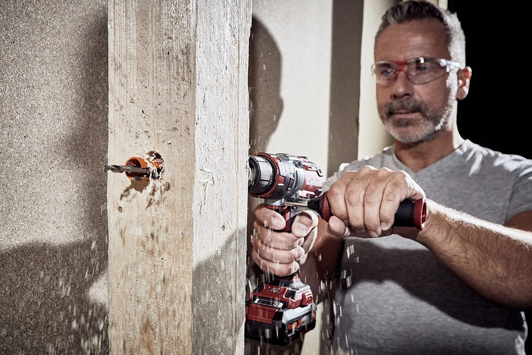 kwb Lochsäge Ø 127 mm mit hochtemperaturgelöteten, diamantgeschliffenen Zähnen, schneller Spanabfuhr