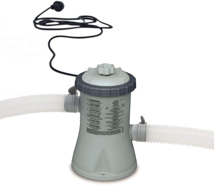 Intex Filterpumpe mit Kartusche, 1250 l/h, für Pool, Filterpumpe, Grau, localization_B07NB47Y2H