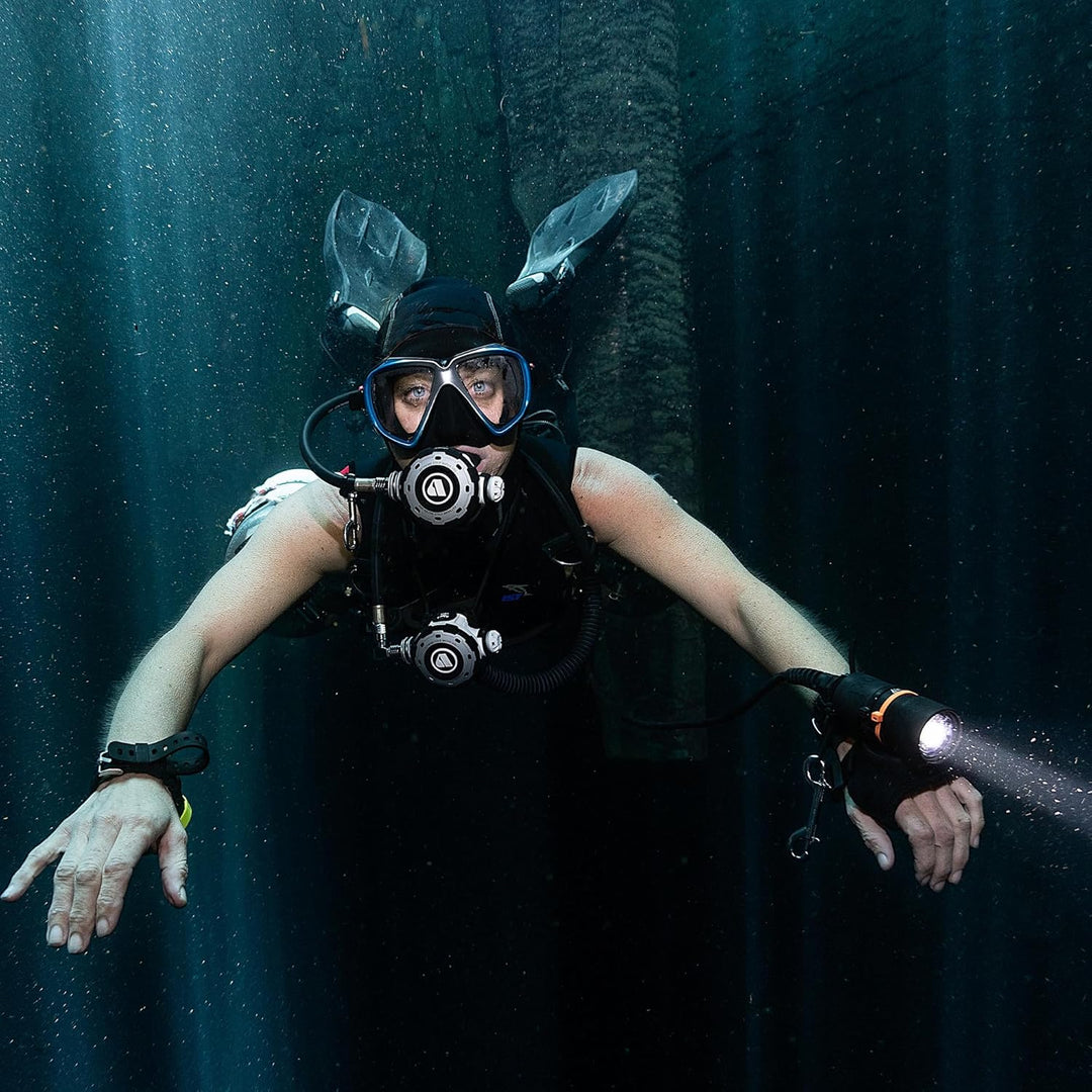 Taucherbrille für Erwachsene mit Anti-Nebel Schnorchelmaske, Schwimmmaske gehärtetem Glas und Nasena