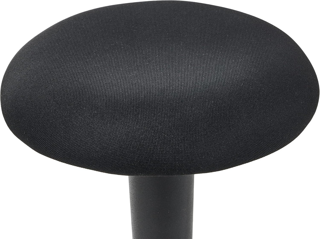 Ergonomischer Wackelhocker Stoff schwarz drehbar höhenverstellbar Estell