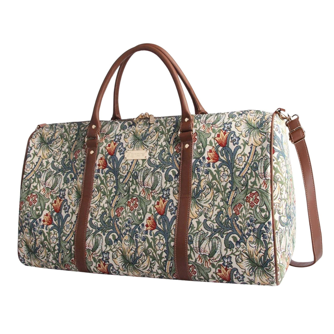 Signare Gobelinische grosse Seesack für Damen, Übernachtungstasche, Wochenendtasche Goldene Lilie, G