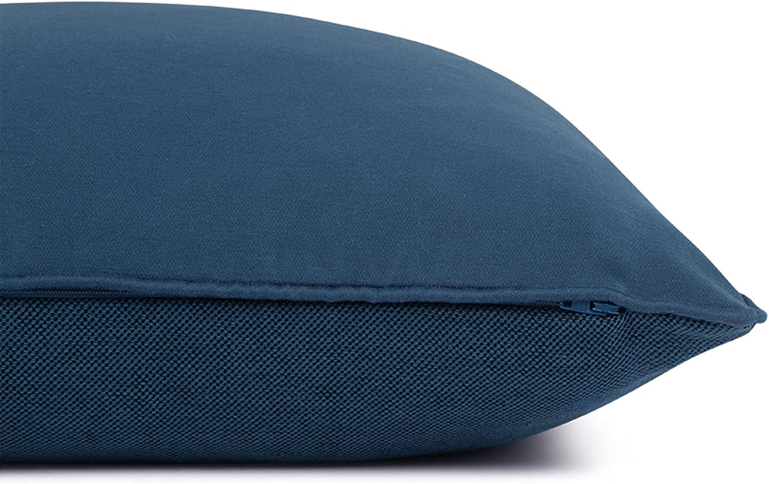 Schöner Wohnen Kollektion Kissenbezug Soft 2er Set - Kissenbezug 45x45 Baumwolle - Dekokissen blau -