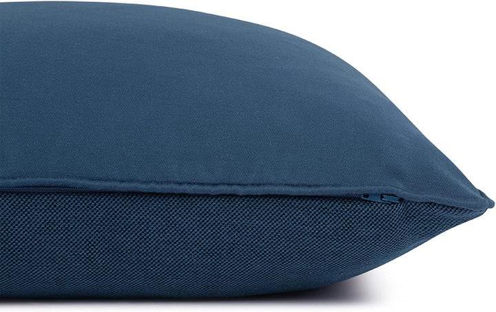 Schöner Wohnen Kollektion Kissenbezug Soft 2er Set - Kissenbezug 45x45 Baumwolle - Dekokissen blau -