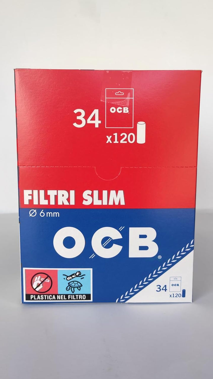 OCB FILTRI Slim 6 MM - 34 Buste DA 120 FILTRI