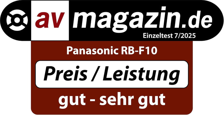 Panasonic RB-F10DE-K Open-Ear Wireless Kopfhörer, Bluetooth Kopfhörer mit ENC Mikrofon, 25 Std. Wied