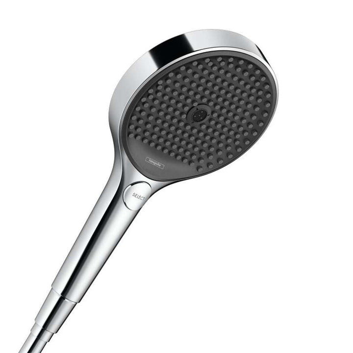 hansgrohe wassersparender Duschkopf Rainfinity 130, Sparduschkopf, Duschbrause, 3 Strahlarten, Antik
