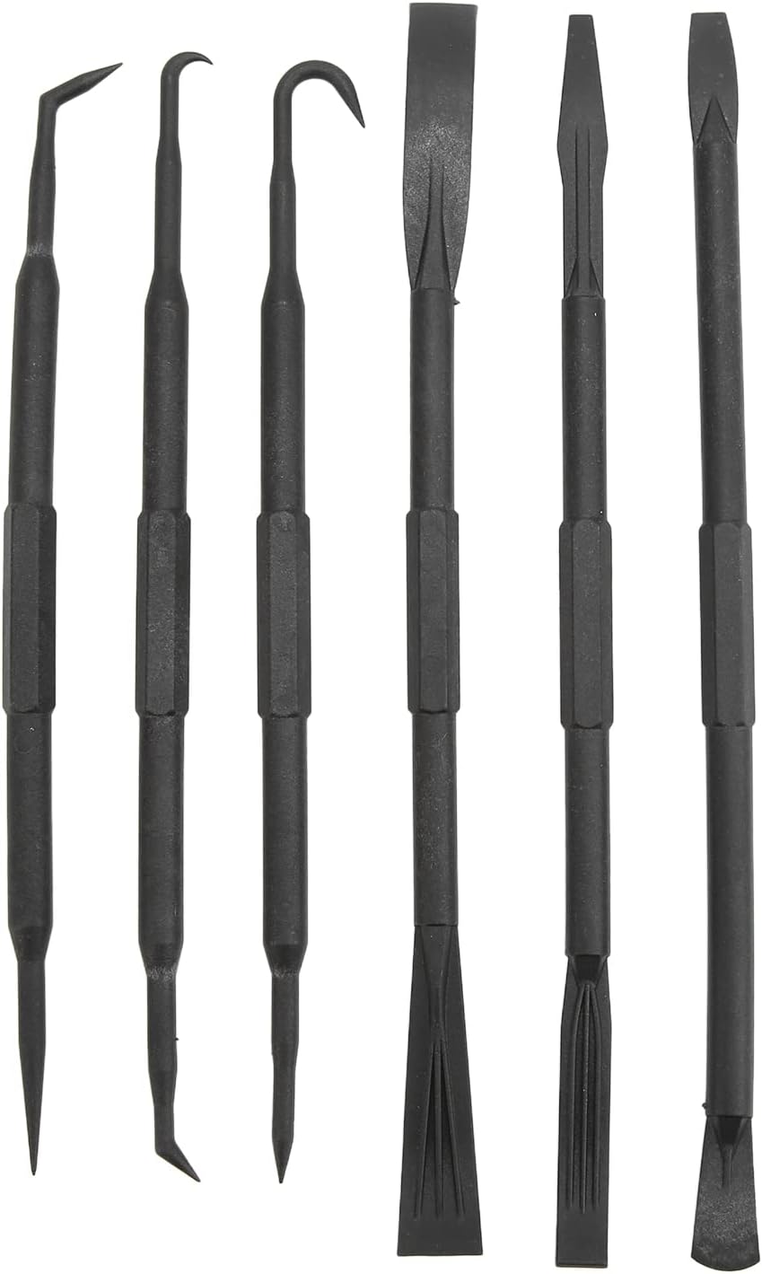 6PCS Set Neugierigen Bar Haken Set Doppelseitige ABS Kunststoff Schwarz Entfernen O Ring Dichtung Zu