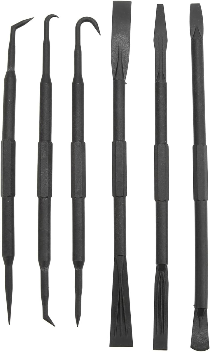 6PCS Set Neugierigen Bar Haken Set Doppelseitige ABS Kunststoff Schwarz Entfernen O Ring Dichtung Zu