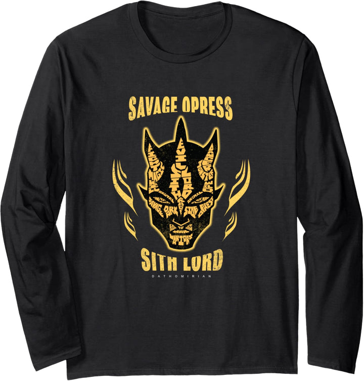 Star Wars: Clone Wars Savage Opress Sith Lord Portrait Langarmshirt