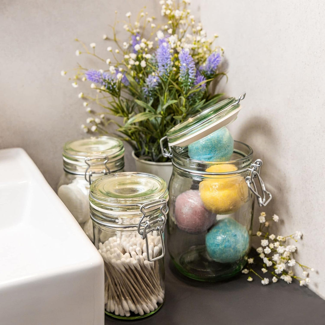 Creative Home 10 x Einmachgläser mit Bügelverschluss | 500ml x 10 Teilig | Vorratsgläser mit Deckel