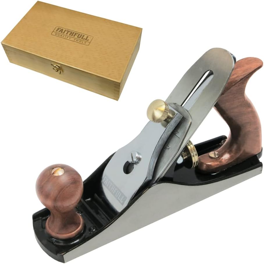 Faithfull - No.4 Putzhobel in Holzkiste - FAIPLANE4B Grey