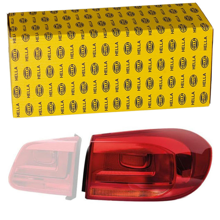 HELLA 2SD 010 738-101 Heckleuchte - Glühlampe - rot/gelb - äusserer Teil/oberer Teil - rechts - für