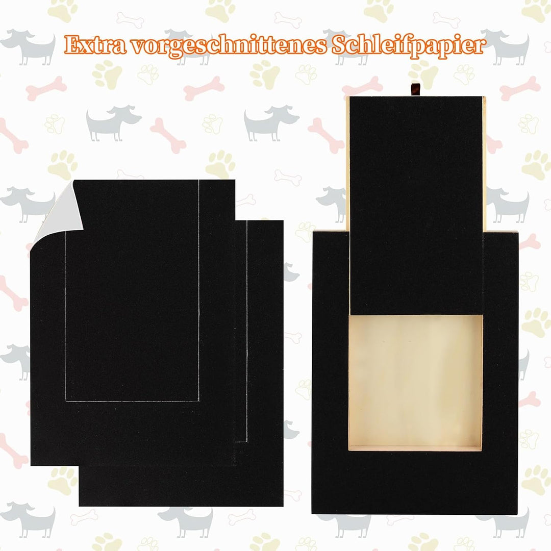 Kratzbrett für Hunde mit Leckerlibox 35x25x3cm, Scratch Pad für Nägel, Stressfreies Haustier Nagelfe