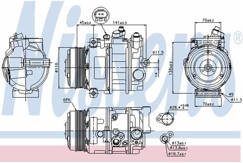 NISSENS 89039 Kompressor, Klimaanlage