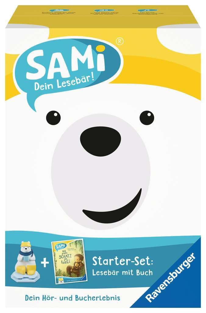 Ravensburger 00096 - SAMi, dein Lesebär, Starter-Set - Der grösste Schatz der Welt, für Kinder, Mitt