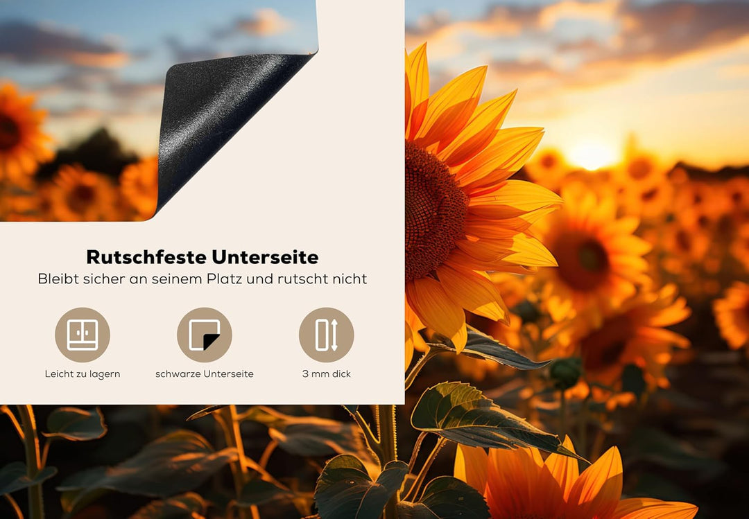 KitchenYeah© Herdabdeckplatte Einteilig Ceranfeld Abdeckplatte Küche Deko Ceranfeldabdeckung Herdabd