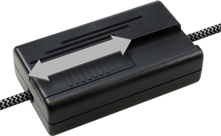 EHMANN 2521x0000 Schnurdimmer T25.10 schwarz, Phasenanschnitt, 230V, 50Hz, Leistung: 20-500 W/VA, Sc