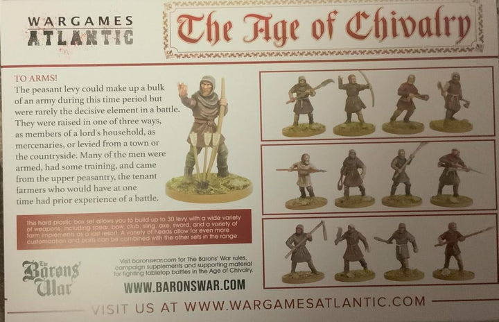 Wargames Atlantic, The Age of Chivalry, Bauernabgabe (1100-1350), 28 mm, Hartplastik-Figuren