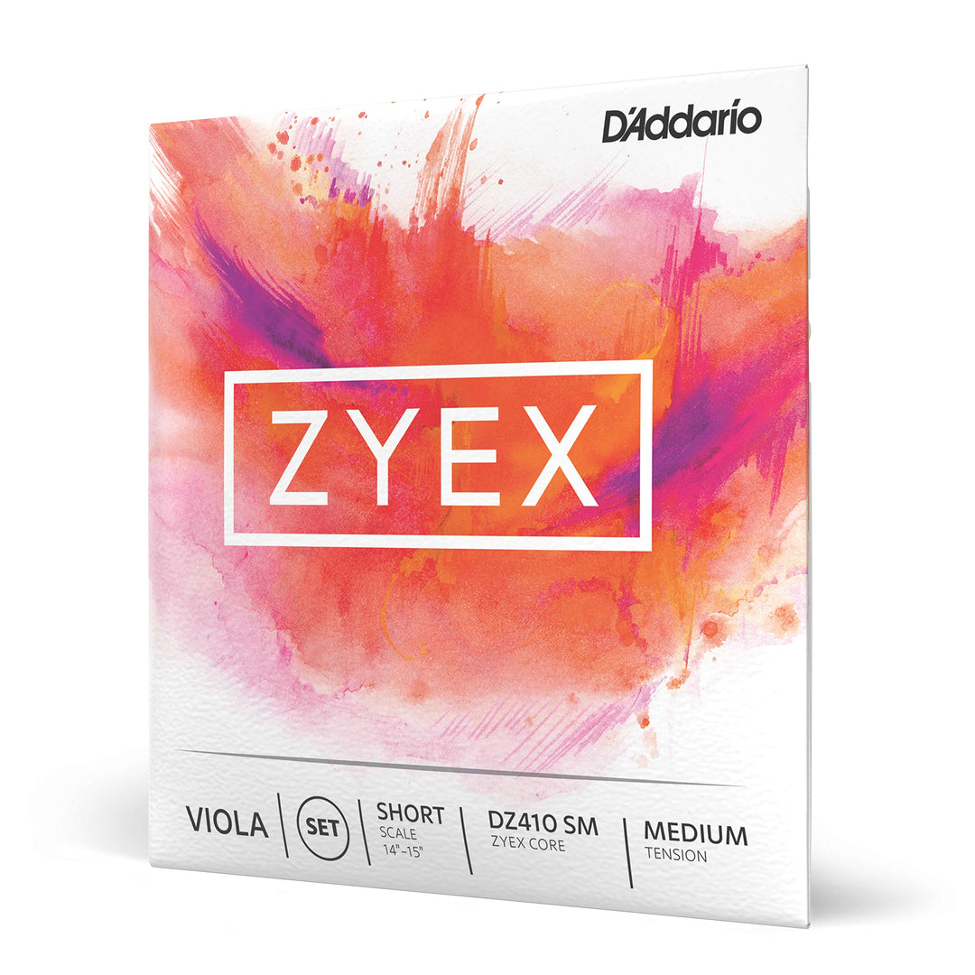 D'Addario Zyex Saitensatz für Viola, kurze Mensur, mittlere Spannung Full Set Kurze Waage, Full Set