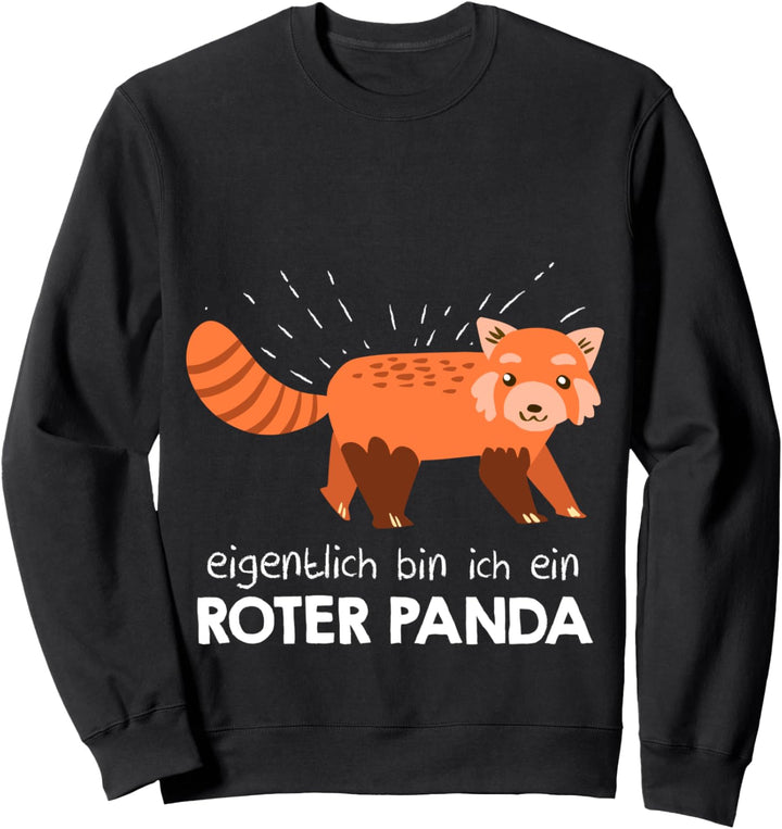 Mein Menschen Kostüm Bin ich ein Roter Panda, Halloween Sweatshirt