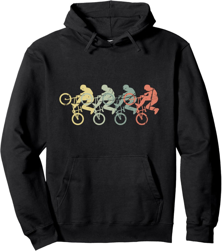 Vintage Retro BMX Geschenk Idee Pullover Hoodie