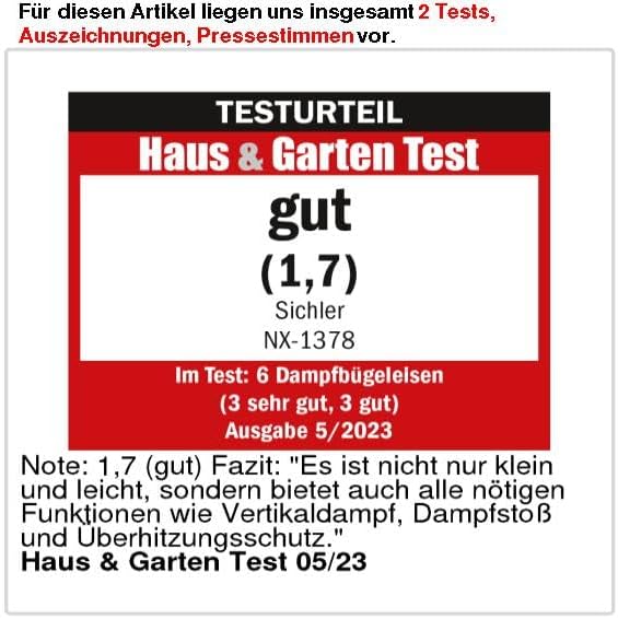 Sichler Haushaltsgeräte Reisebügeleisen: 2in1-Reise-Dampfbügeleisen mit klappbarem Griff, 1.150 W, 1
