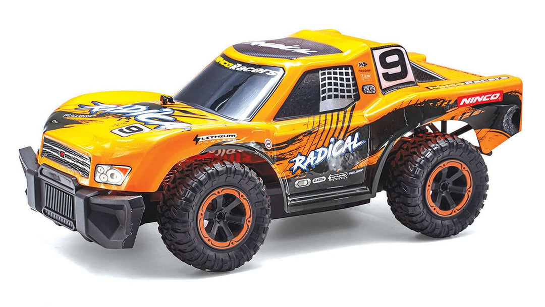 NincoRacers - Radikal ferngesteuertes Auto Sender 2,4 GHz Farbe 6 Jahre NH93161, Orange Leuchtend
