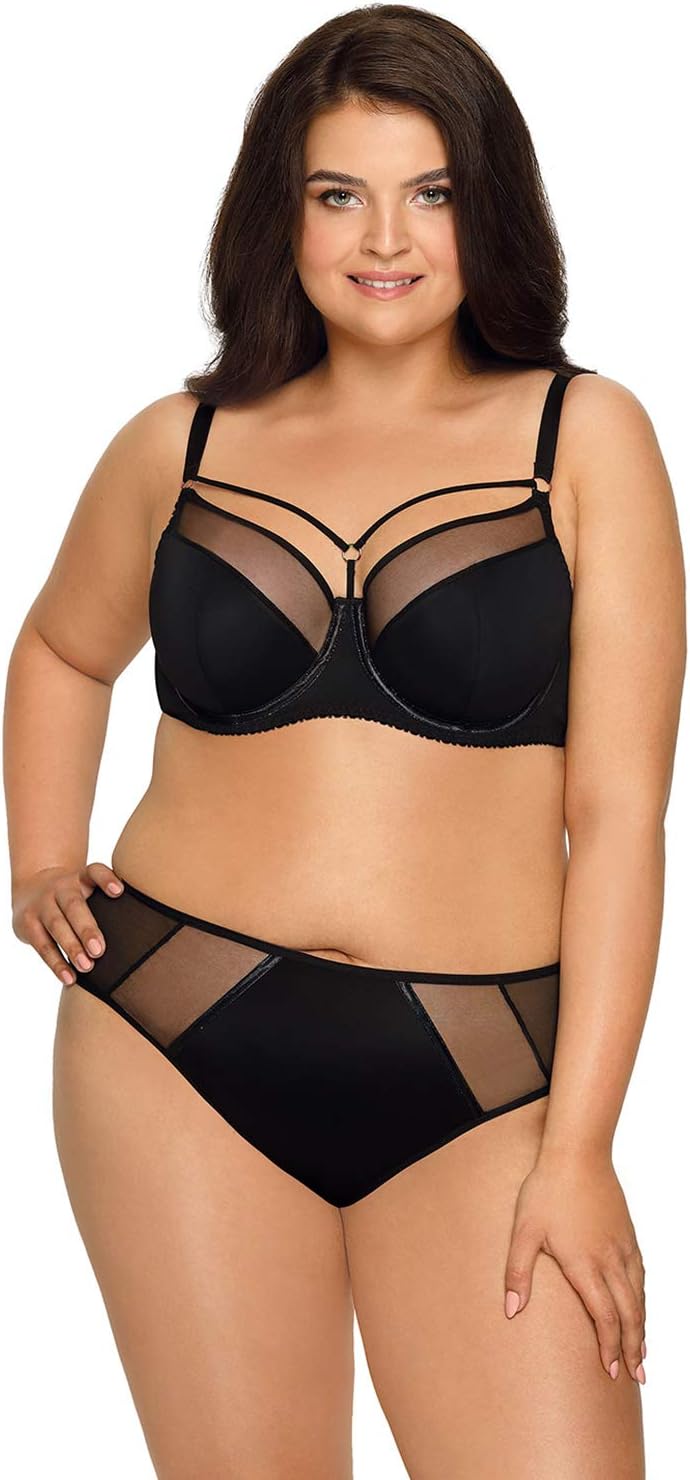 Ava Protea 1923 Vollschalen-BH für Damen, weich 65F Schwarz, 65F Schwarz