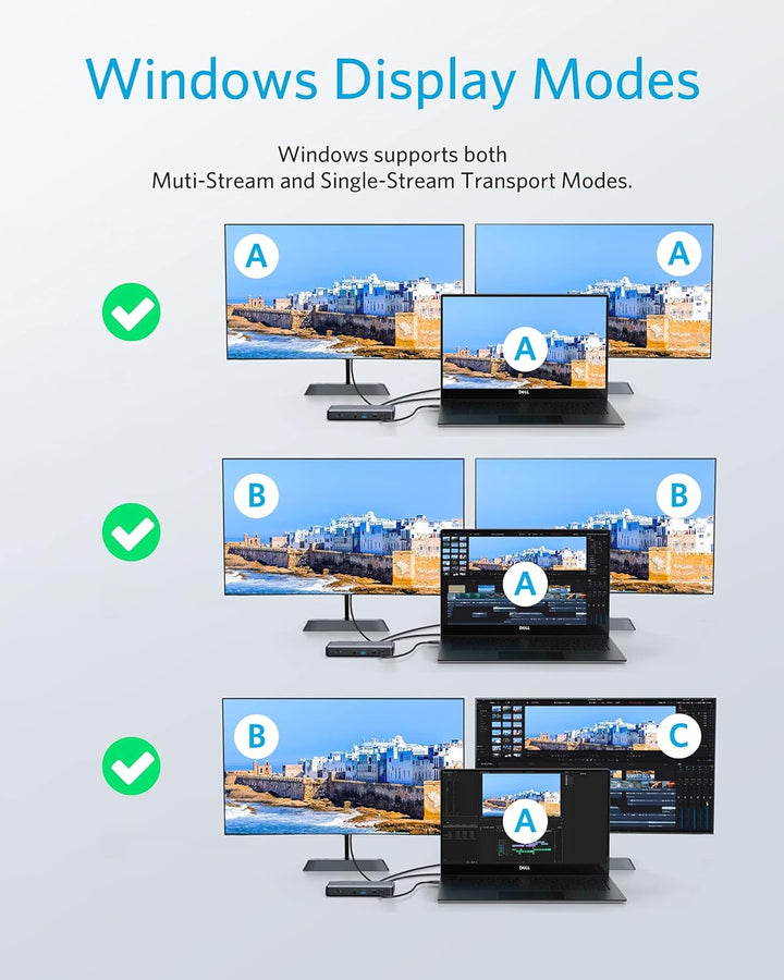 Anker PowerExpand 9-in-1 USB-C PD Docking Station USB-C Adapter, 60W für Laptop, 20W Power Delivery,