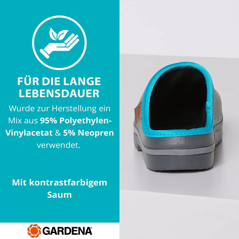 Gardena Gartenschuhe für Damen & Herren in den Grössen 36-46 I Unisex-Gartensandalen mit rutschfeste