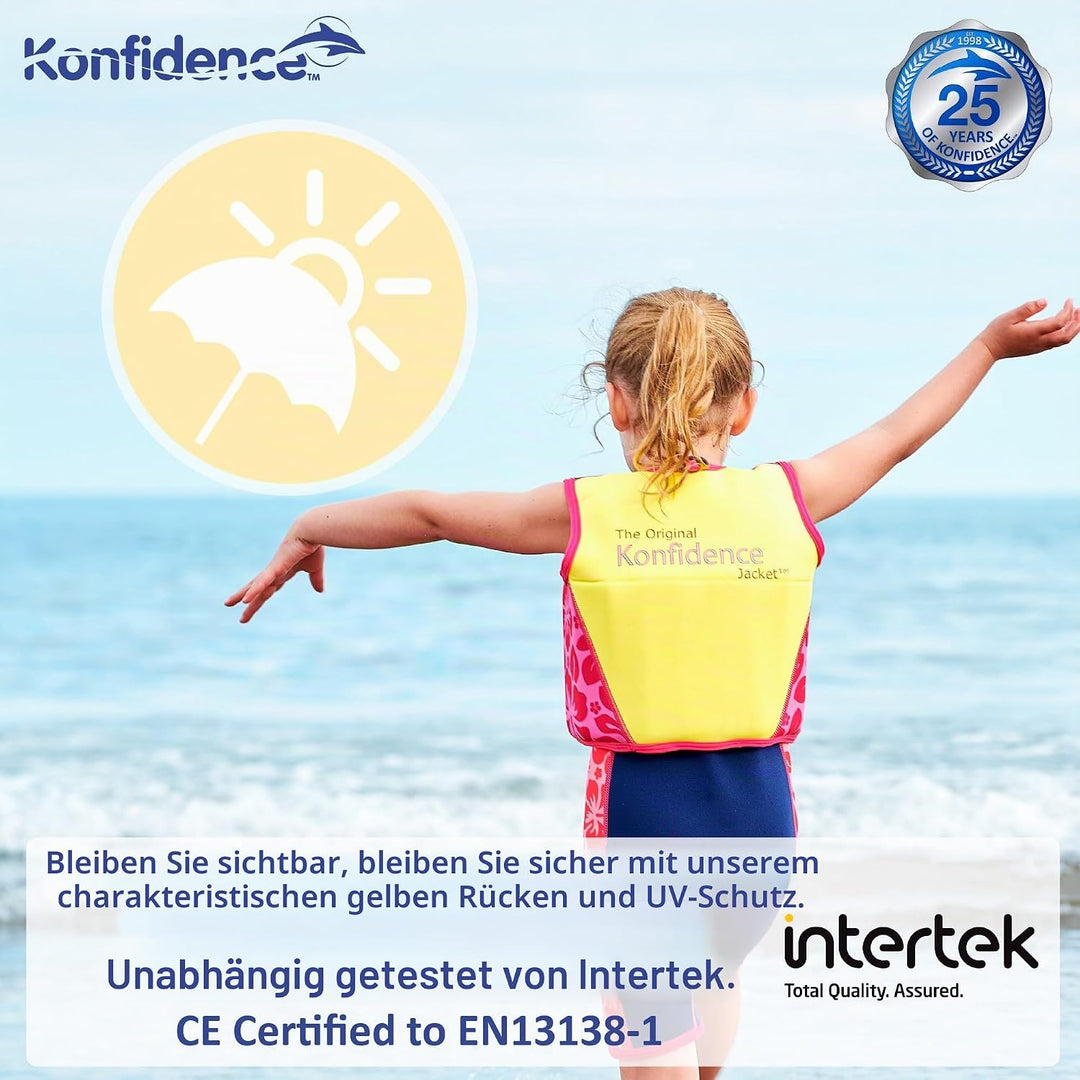 Die original Konfidence Unisex-Kinder Schwimmweste, Mehrfarbig (Hamptons Navy Stripe), 4-5 Jahre 4 -