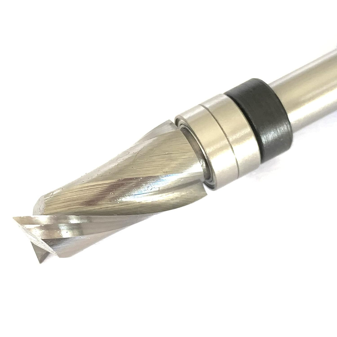 Sinoprotools Spiralfräser 8mm Schaft Upcut, VHM Fräser 25.4mm Schnittlänge,Bündig-Profilfräser für H