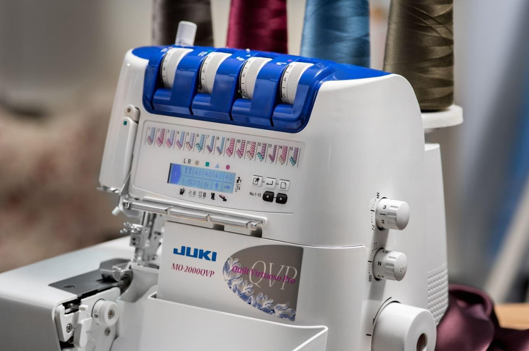 JUKI mo-2000qvp Overlockmaschine zu Anziehen und Nadeln automatische Metall/PVC weiss 33 x 28 x 31 c