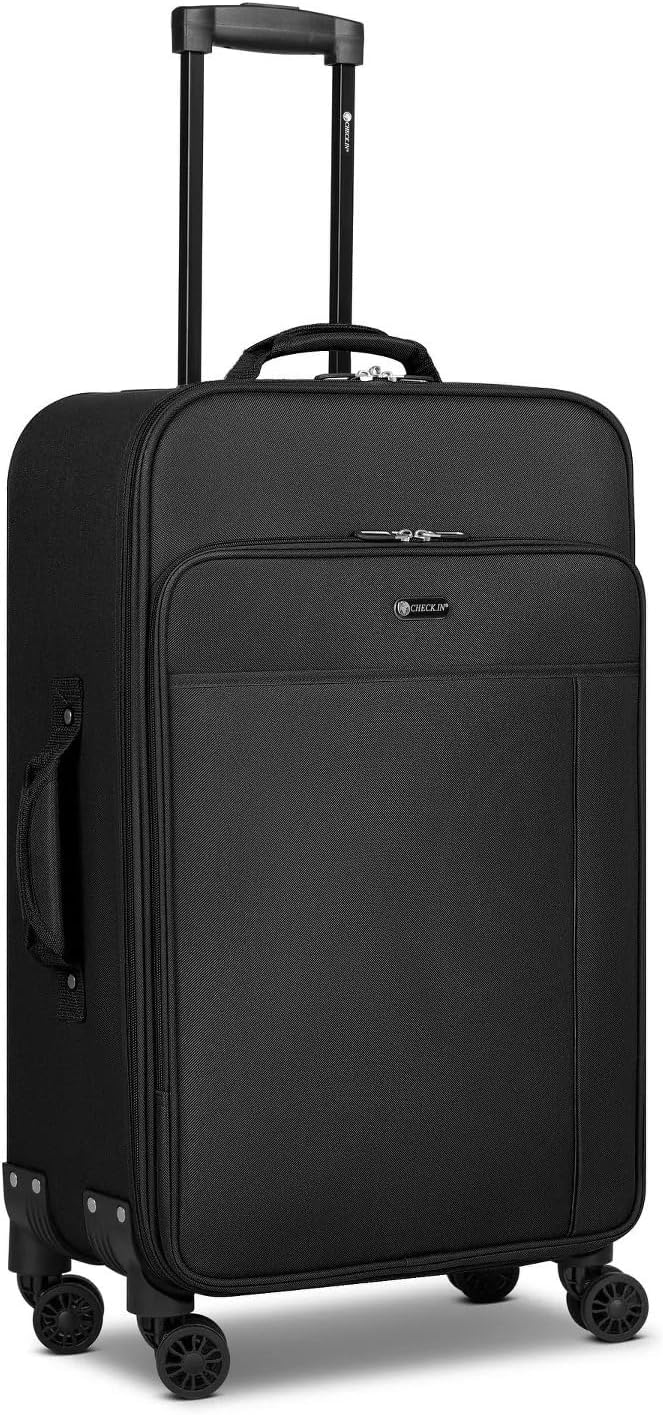 Kofferset 3 Teilig mit 4 Rollen, Reisekoffer Set XL M L, Trolley Koffer Weichgepäck Leicht & Robust,