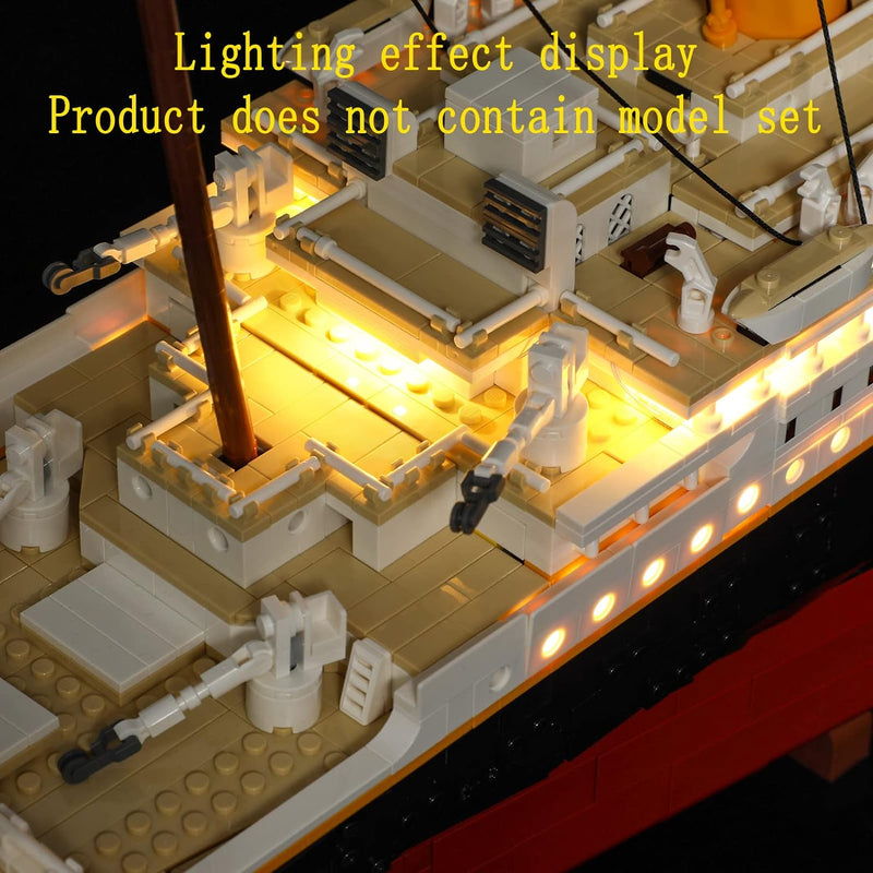 GEAMENT LED Licht-Set Kompatibel mit Lego Titanic - Beleuchtungsset für Creator 10294 Baumodell (Leg