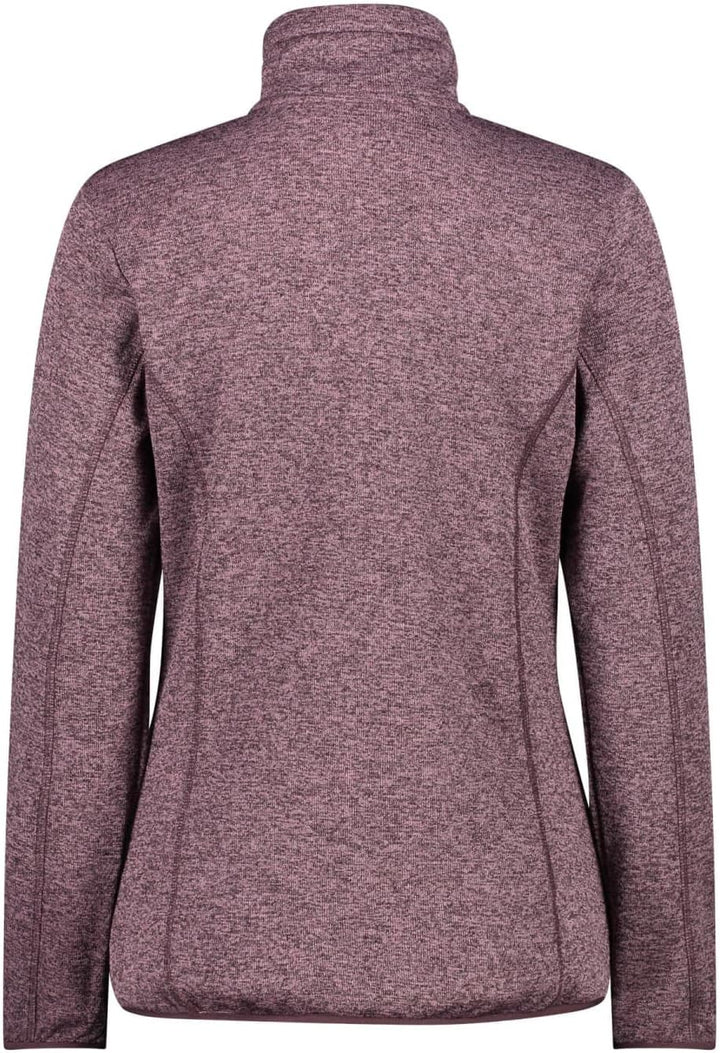 CMP Damen Lightweight Knitted Fleece Jacket With Mesh WOMAN JACKET D48 Pflaumenrouge, D48 Pflaumenro