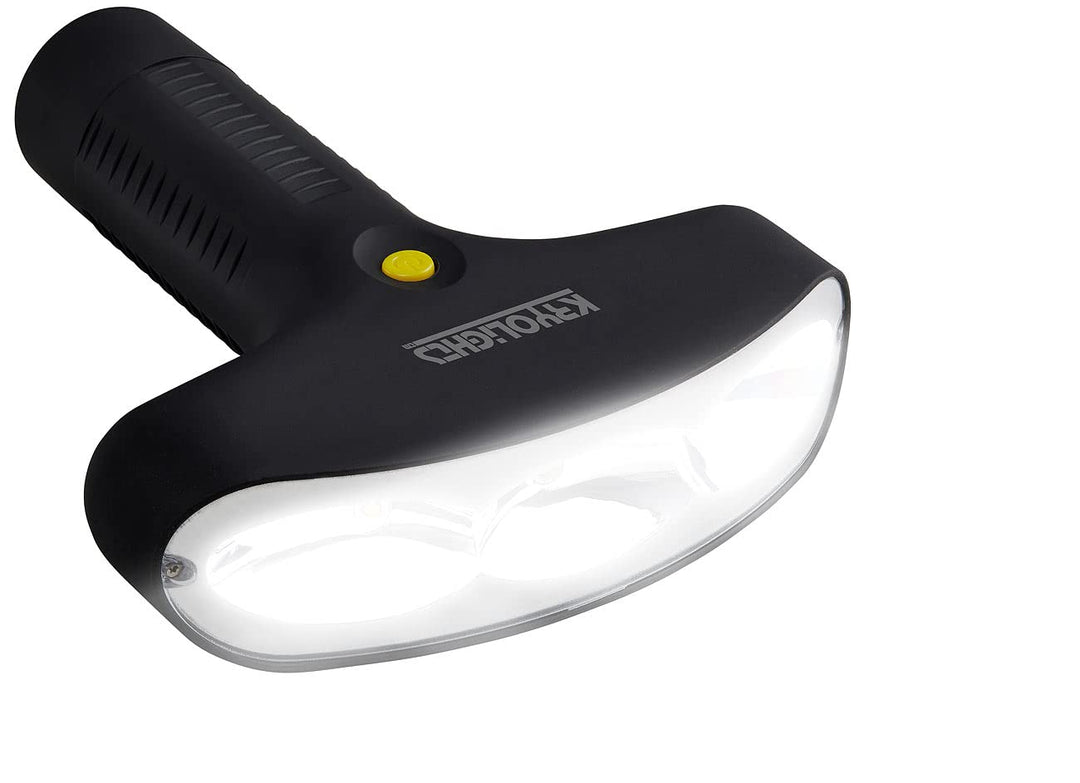 KryoLights Led Batterie Leuchten: LED-Taschenlampe mit 180°-Lichtfeld-Technologie, 600 lm, 7,2 W, IP