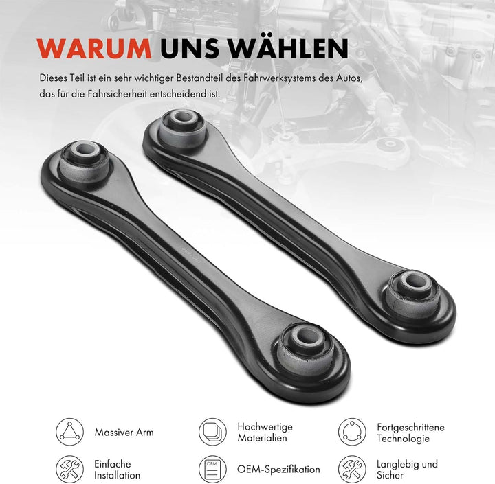 Frankberg 2x Querlenker Hinterachse Unten Kompatibel mit C-Max DM2 2007-2010 Focus DAW DBW 1998-2004