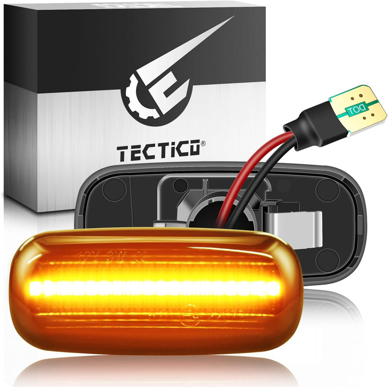 TECTICO Seitenblinker Seitenmarkierungsleuchter Lichtblinker Blinker Kompatibel mit Audi A3 S3 8L 20