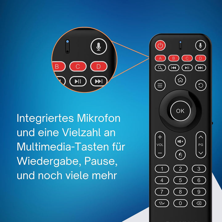 Orbsmart AM-1 Pro kabellose Airmouse mit Deutscher Mini-Tastatur