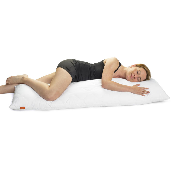 sleepling Seitenschläferkissen 40 x 145 cm, Body Pillow, langes Kissen mit Bezug aus 100% Softer Mik