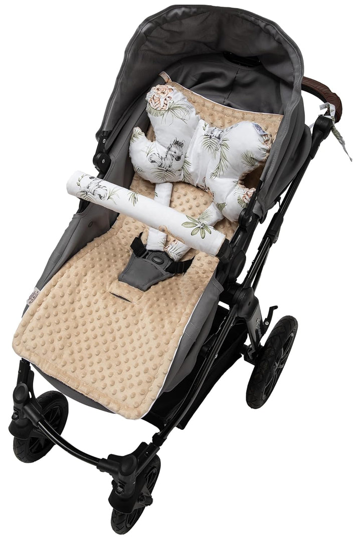 Medi Partners Universal Sitzauflage Kinderwagen &amp; Buggys Sitzeinglage Kinderwagendecke 5tgl Gurtpols