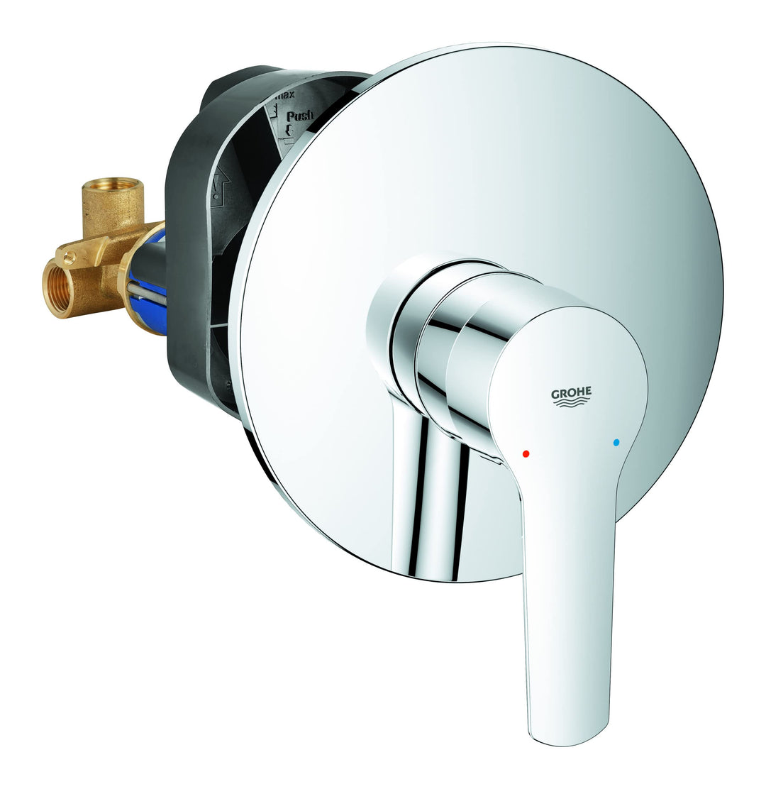 GROHE QUICKFIX Start - Einhand-Brausearmatur (Wandmontage, Fertigmontageset, langlebige Oberfläche),