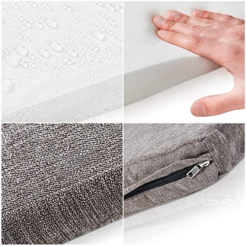 ONVAYA® Hundekissen orthopädisch aus Memory Foam | 95 Grad waschbar | grau | Grösse S-XXL | Hundebet