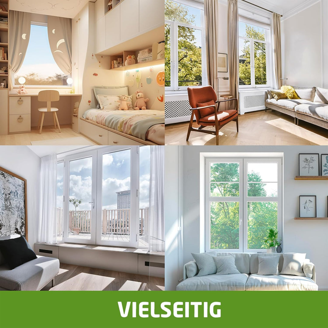 Amig - Ausziehbares Moskitonetz für Fenster | Werkzeugfreie Montage | Passt in den Rollladenschlitz